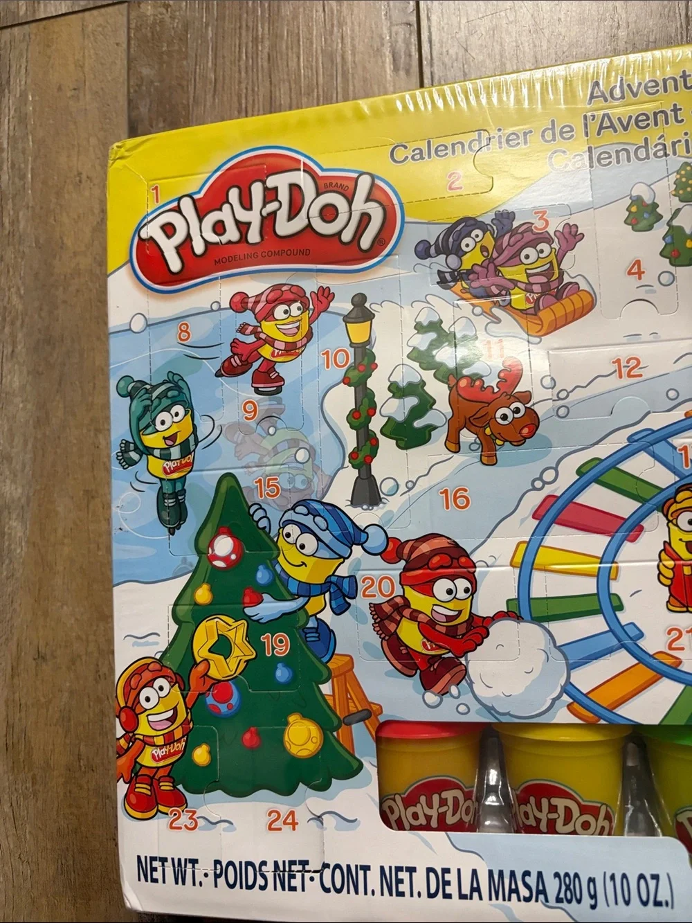 Hasbro Play-Doh Advent Calendar With 24 Accessories 5 Cans Of Modeling Compound